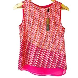NWT Rose + Olive Bright Pink Sleeveless Top